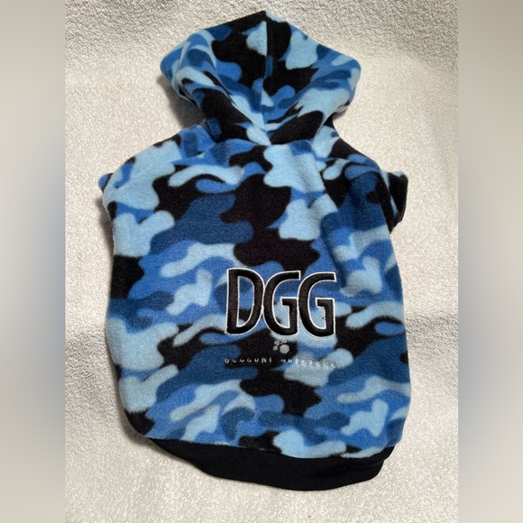 NEW Limited Edition DGG Dog Blue Camo Hoodie M - Picture 3 of 12